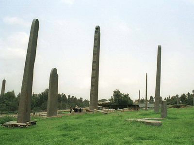 The north Stele field in Axum.