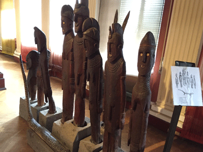 Waka Statues by Konso people Addis Ababa National Museum