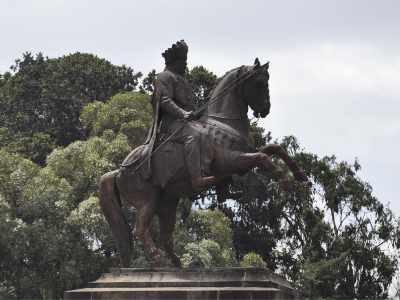 King Menelik Statue in Addis Ababa