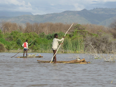 Fishing on Lake Chamo