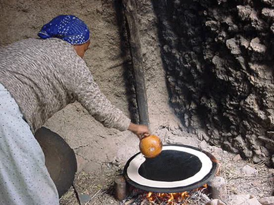 Cooking injera