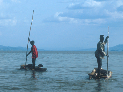 Fishermen on Lake Chamo.