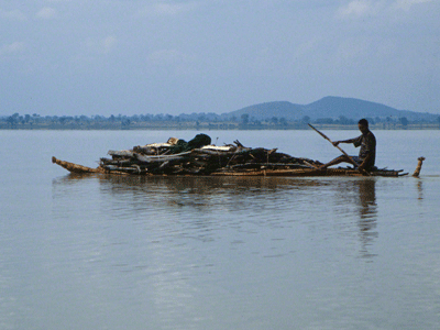 Papyrus boat on Lake Tana.