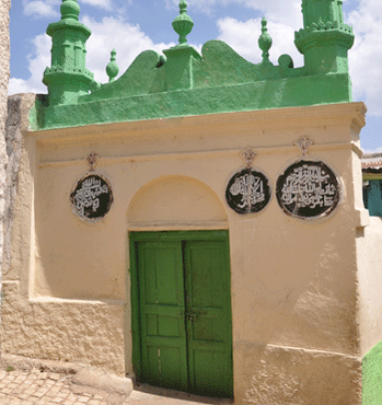 Mosque inside Harar's walled city.