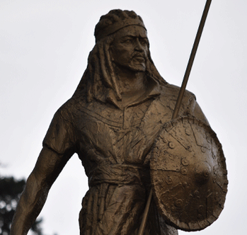 Statue of King Tewodros in Gondar.